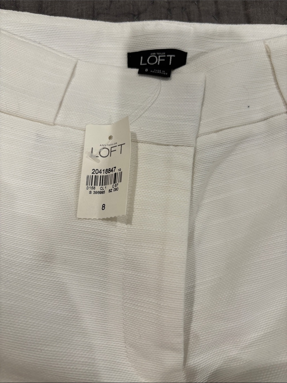 LOFT Wide Leg Pants in White - Picture 2 of 9